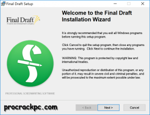 Final Draft 12.0.5.82.1 Cracked