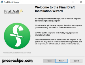 Final Draft 12.0.4 Crack + Full Activation Code Free Download up2pc.org