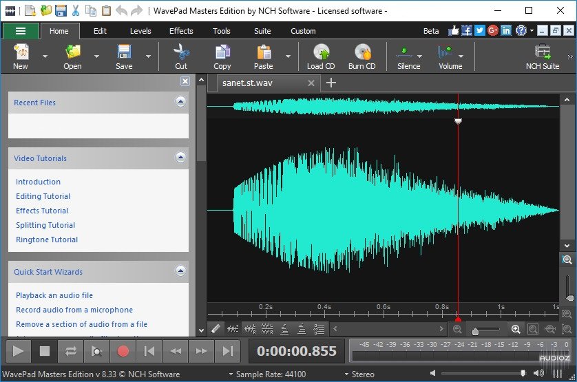 Wavepad Audio Editor 13.12 Crack 2021 free Download up2pc.org